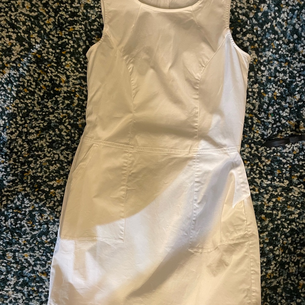 Boden White Sleeveless Mini Dress